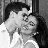 Venina e Daniel - Igreja de S�o Sebasti�o, Ub� - MG